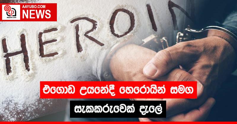 එගොඩ උයනේ දී හෙරොයින් සමග සැකකරුවෙක් දැලේ