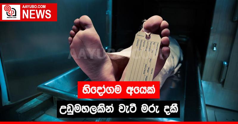 හිදෝගම අයෙක් උඩුමහලකින් වැටී මිය යයි