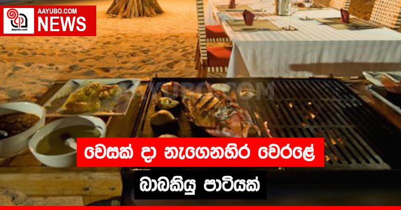 වෙසක් දා නැගෙනහිර වෙරළේ බාබකියු පාටියක්