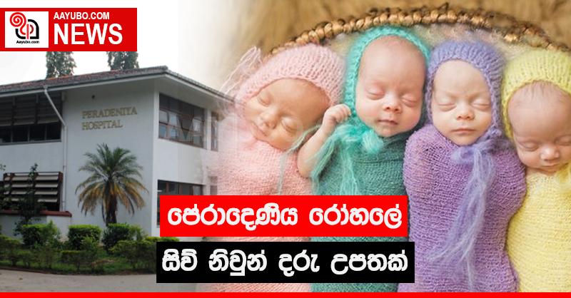 පේරාදෙණිය රෝහලේ සිව් නිවුන් දරු උපතක්