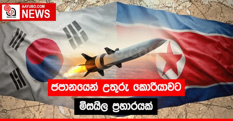 ජපානයෙන් උතුරු කොරියාවට මිසයිල ප්‍රහාරයක්