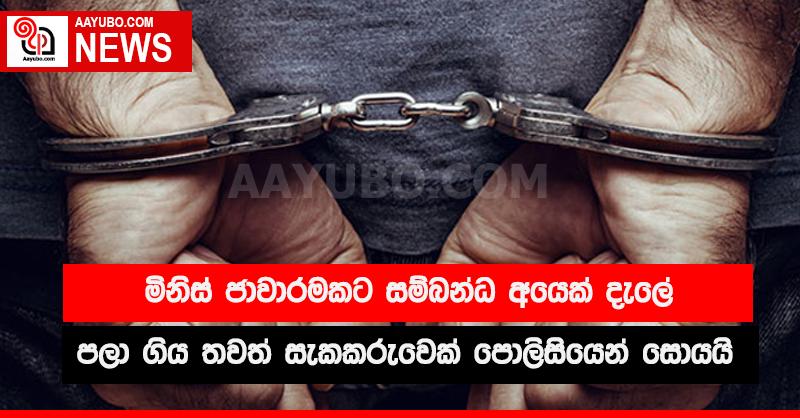 මිනිස් ජාවාරමකට සම්බන්ධ අයෙක් දැලේ