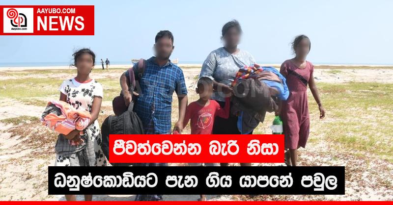 ජීවත්වෙන්න බැරි නිසා ධනුෂ්කොඩියට පැන ගිය යාපනේ පවුල