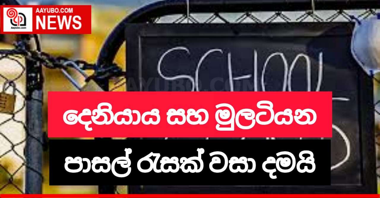 දෙනියාය සහ මුලටියන පාසල් රැසක් වසා දමයි