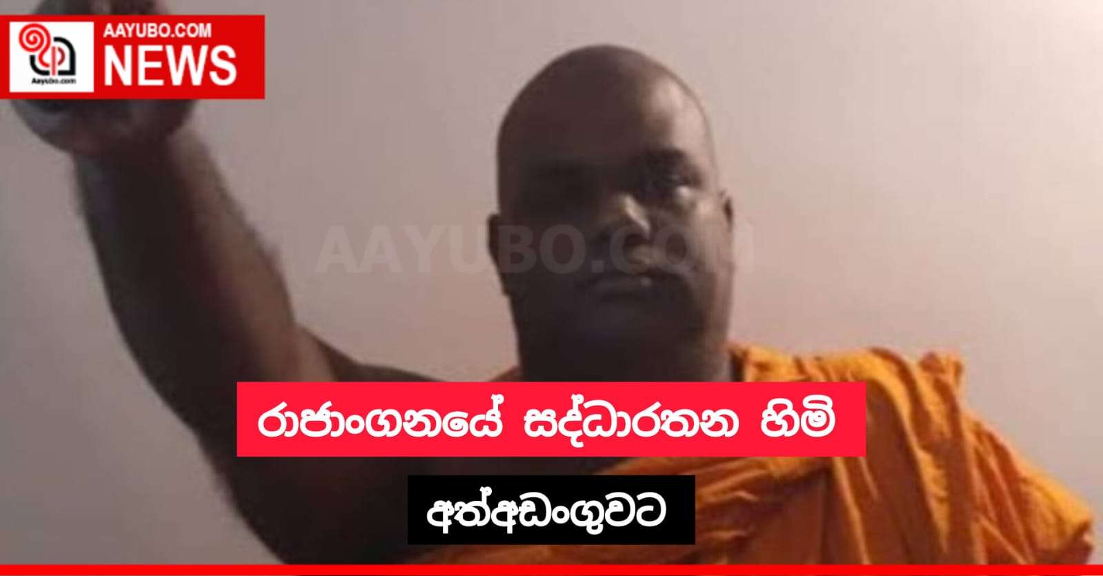රාජාංගනේ හිමි අත්අඩංගුවට