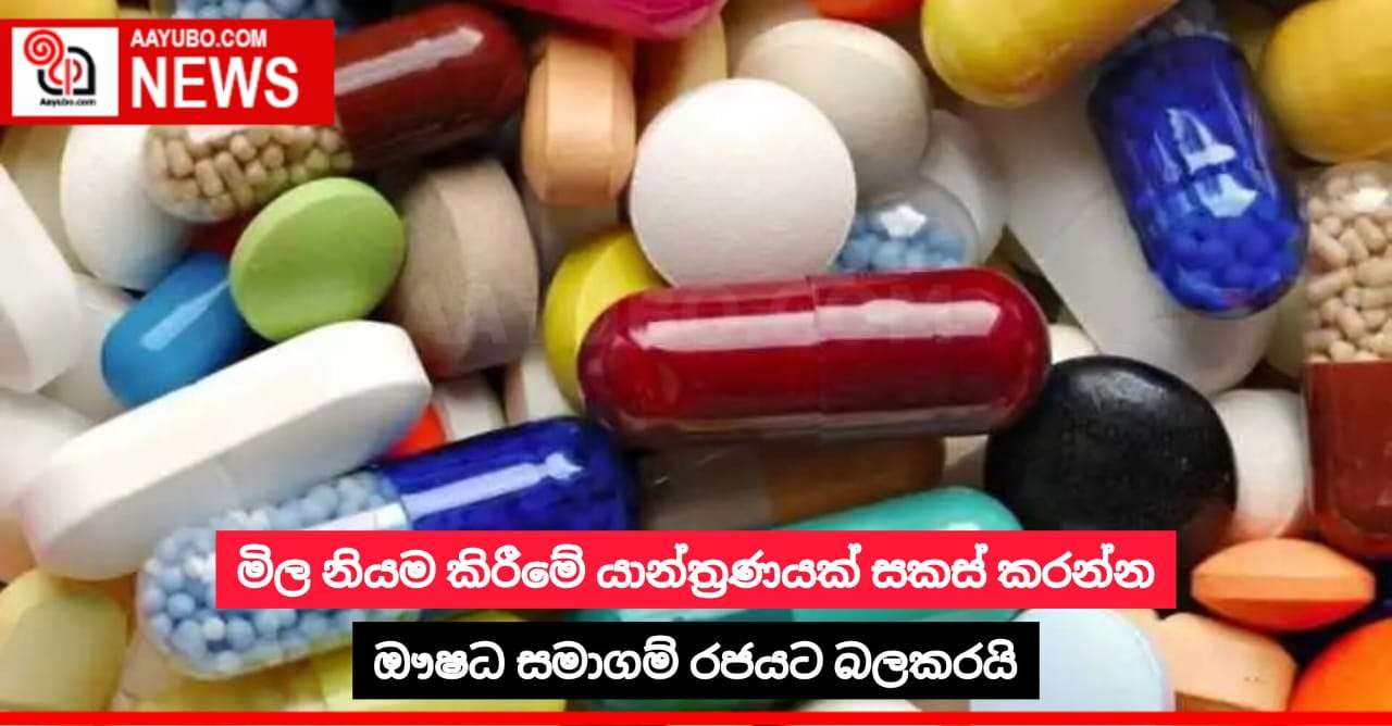 මිල නියම කිරීමේ යාන්ත්‍රණයක් සකස් කරන්න