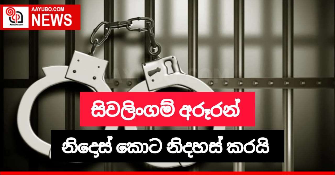 සිවලිංගම් අරූරන් නිදොස් කොට නිදහස් කරයි