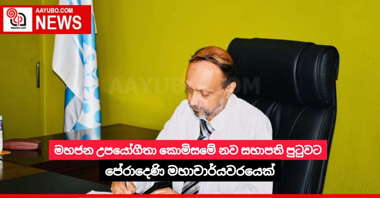 මහජන උපයෝගීතා කොමිසමේ නව සභාපති පුටුවට පේරාදෙණි මහාචාර්යවරයෙක් 