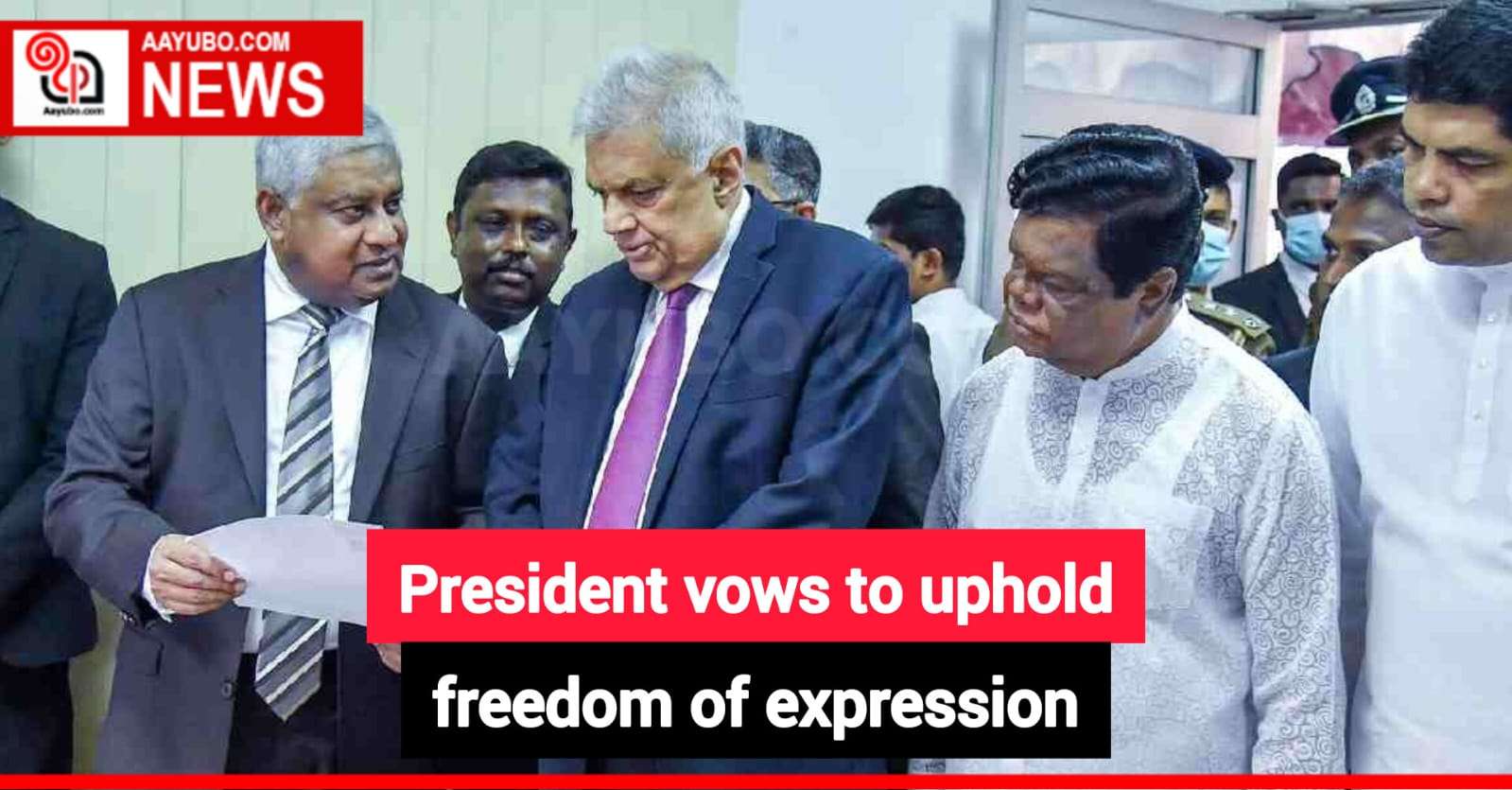 President vows to uphold freedom of expression