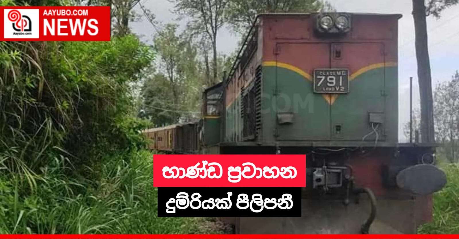 උඩරට මාර්ගයේ දුම්රිය පීලි පැනීමක්