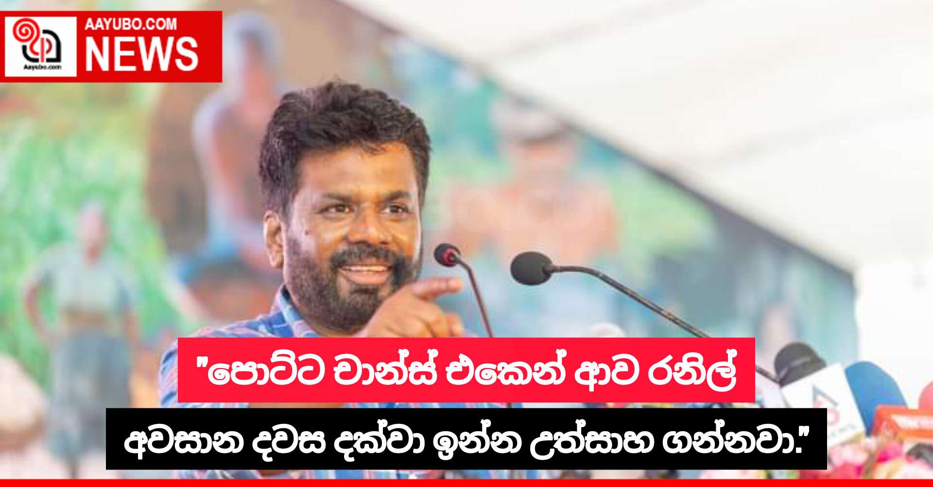 "පොට්ට චාන්ස් එකෙන් ආව රනිල් අවසාන දවස දක්වා ඉන්න උත්සාහ ගන්නවා."