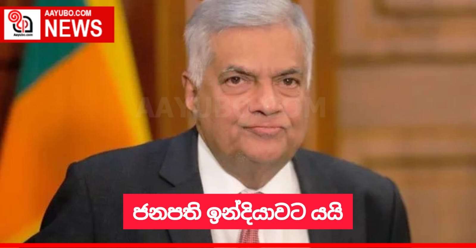 ජනපති ඉන්දියාවට යයි 