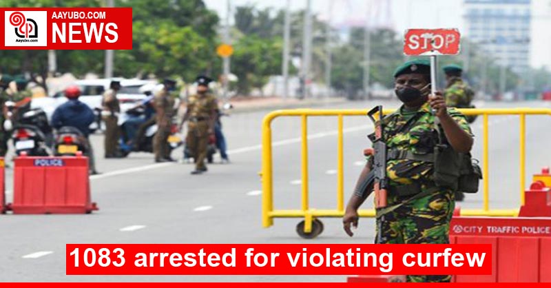 1083 arrested for violating curfew