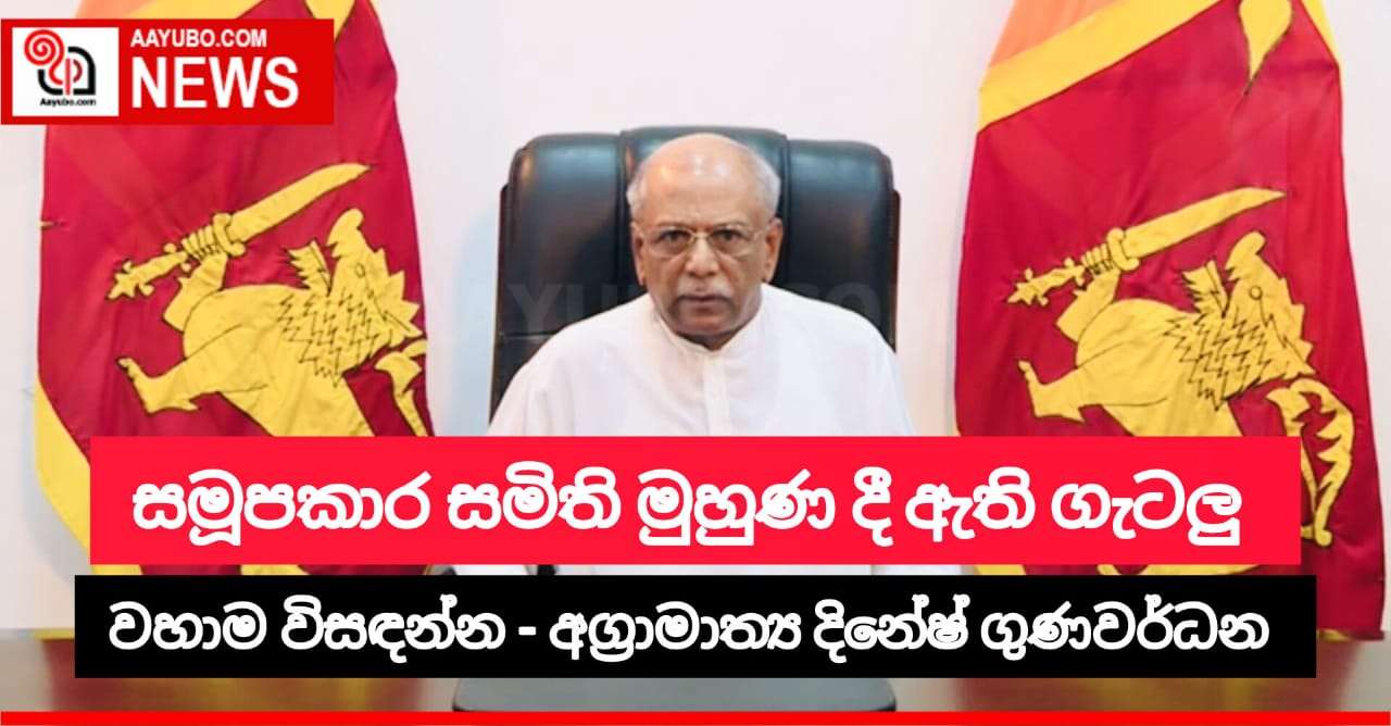 සමූපකාර සමිති මුහුණ දී ඇති ගැටලු වහාම විසඳන්න 