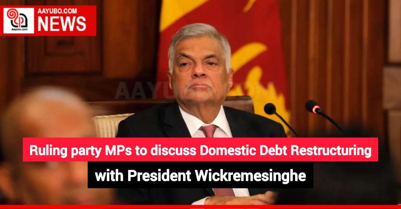 Ruling party MPs to discuss Domestic Debt Restructuring with President Wickremesinghe