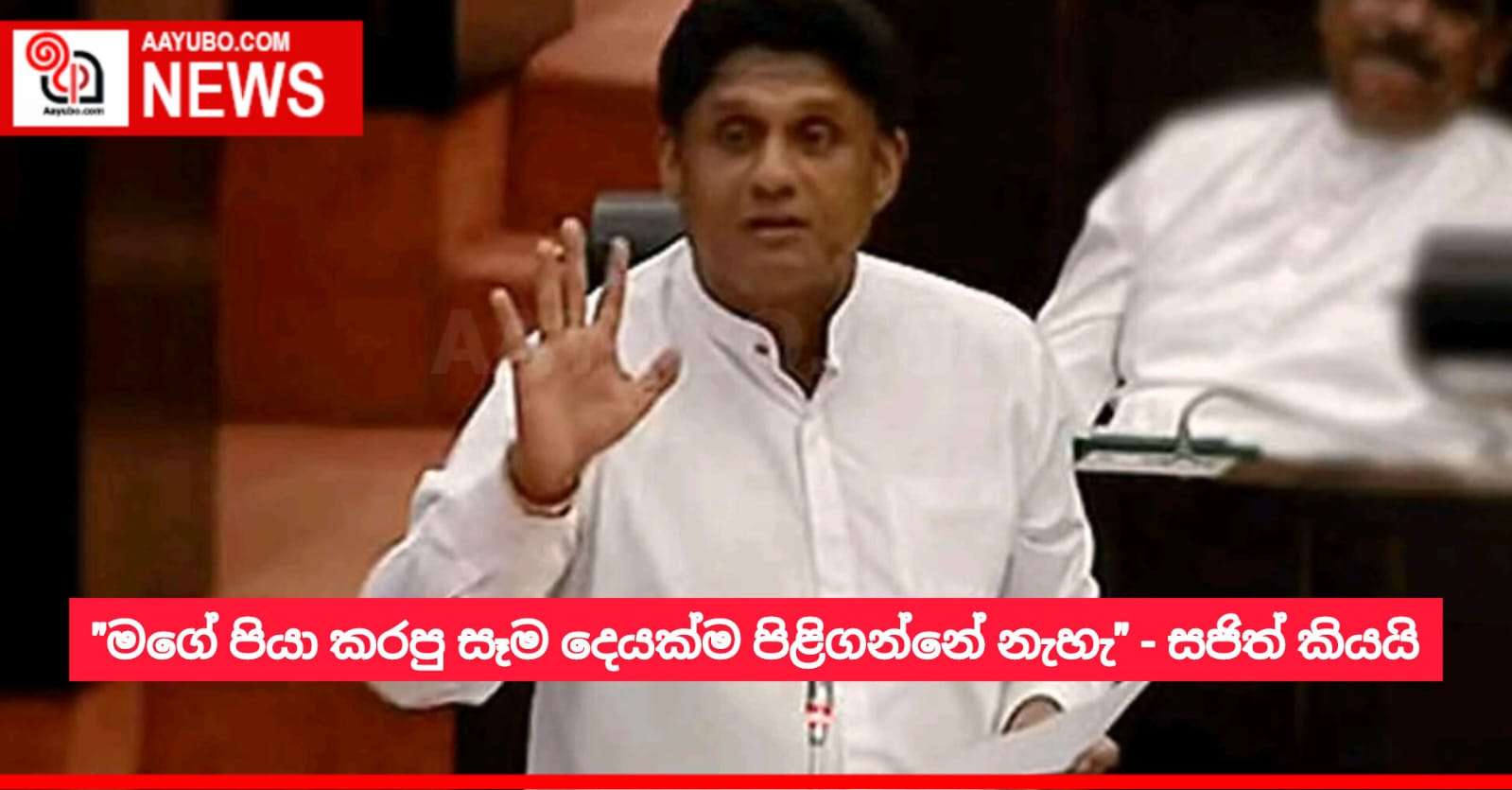 "මගේ පියා කරපු සෑම දෙයක්ම පිළිගන්නේ නැහැ" - සජිත් කියයි