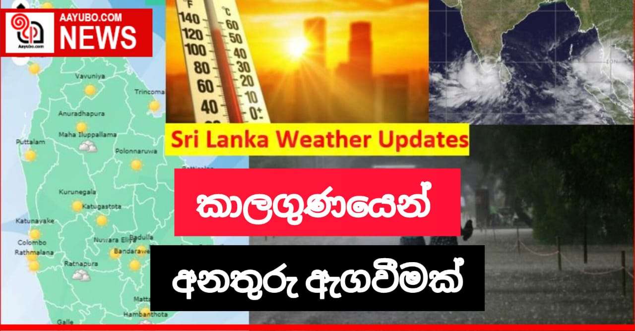 ප්‍රදේශ කිහිපයකට කාලගුණයෙන් අනතුරු අඟවයි