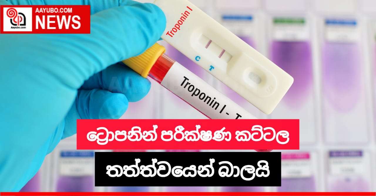  ට්‍රොපනින් පරීක්‍ෂණ කට්ටල තත්ත්වයෙන් බාලයි