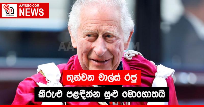 තුන්වන චාල්ස් රජු කිරුළු පළඳින්න සුළු මොහොතයි