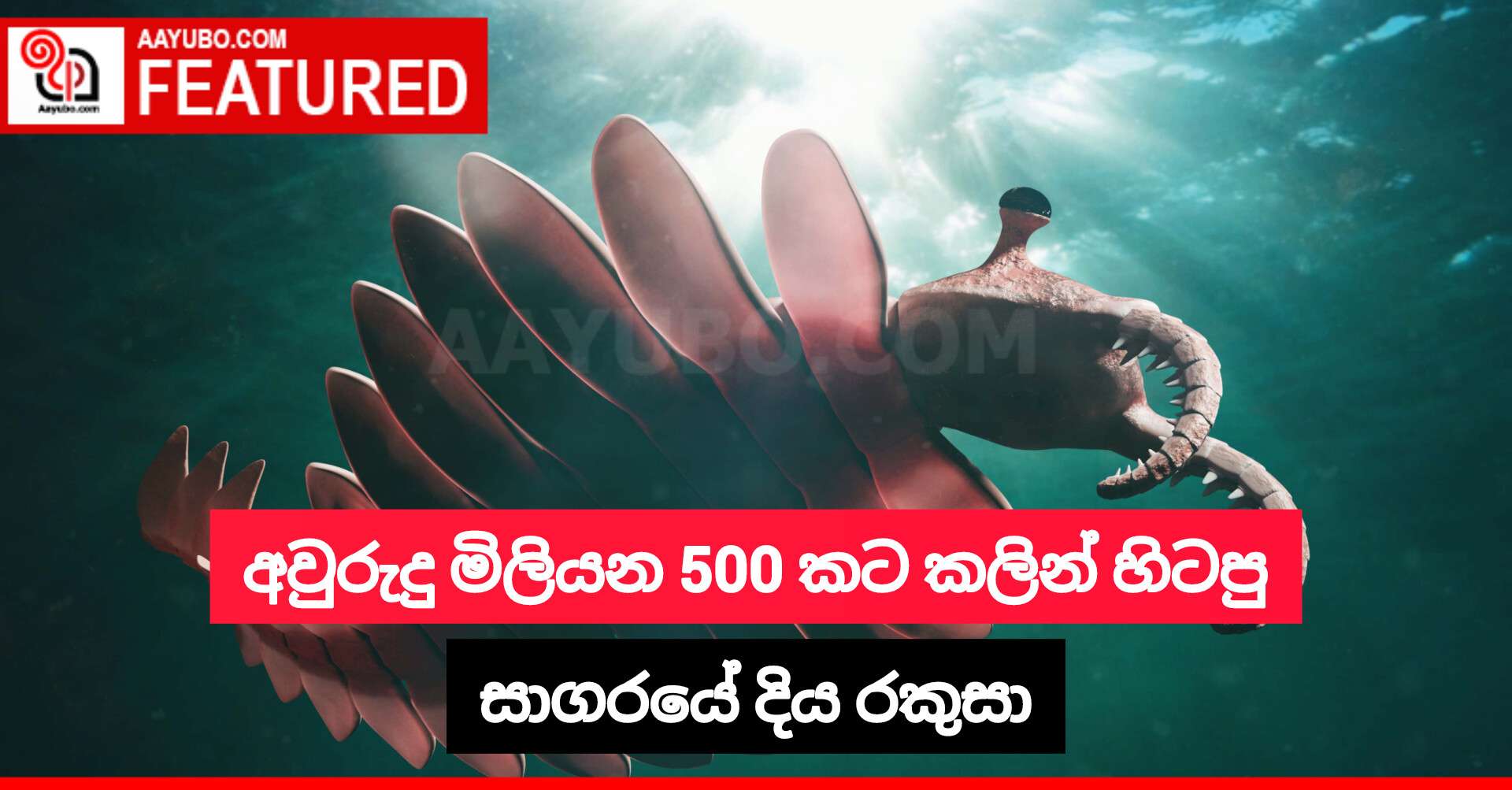 අවුරුදු මිලියන 500 කට කලින් හිටපු සාගරයේ දිය රකුසා