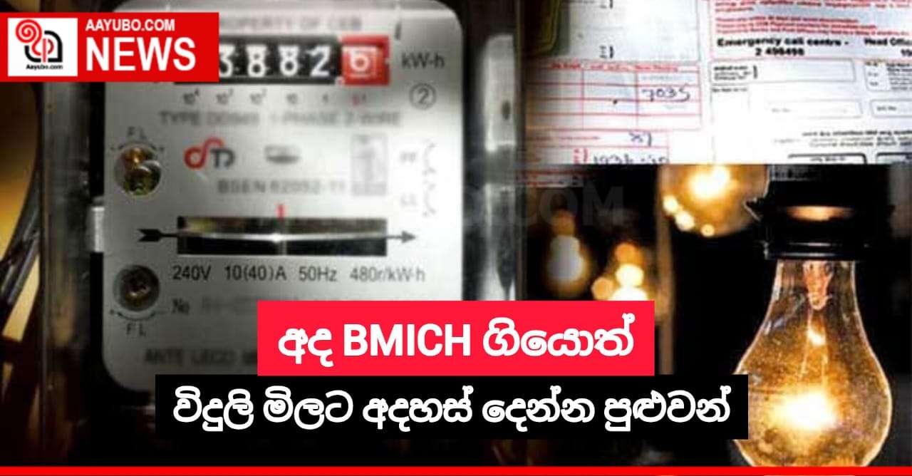 BMICH අද ගියොත් විදුලි මිලට අදහස් දෙන්න පුළුවන් 
