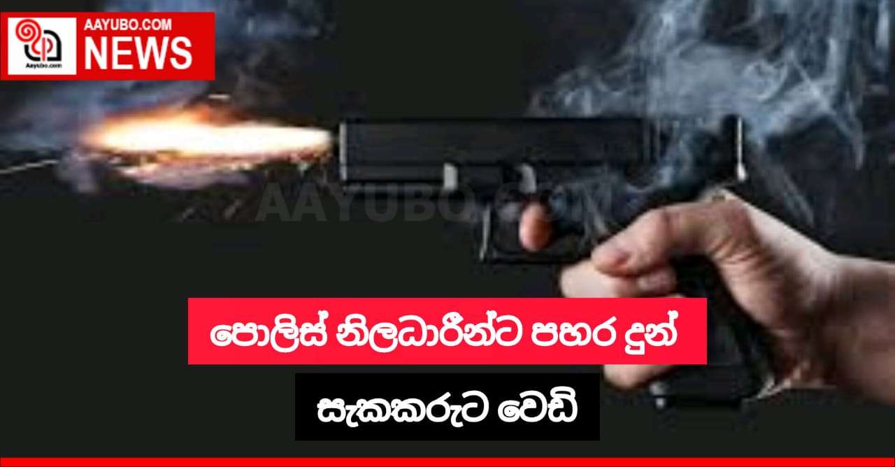 පොලීසිය විසින් සැකකරුවෙකුට වෙඩි තබා ඇත