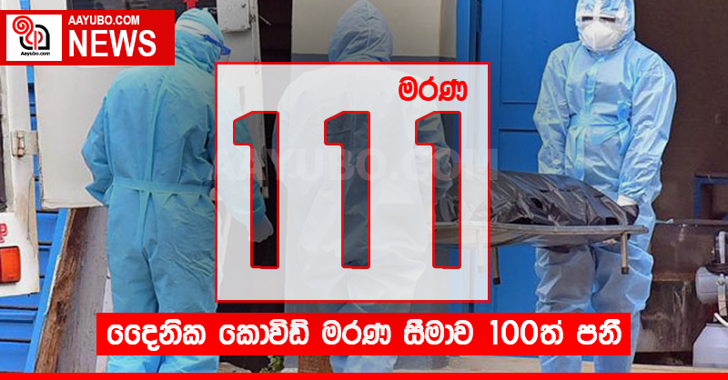 දෛනික මරණ සීමාව 100ත් පනී
