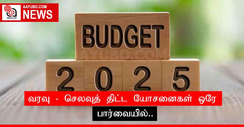 வரவு - செலவுத் திட்ட யோசனைகள் ஒரே பார்வையில்..