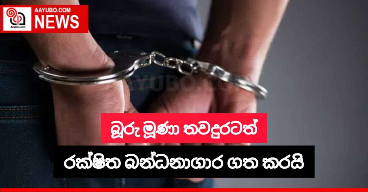 බූරු මූණා තවදුරටත් රක්ෂිත බන්ධනාගාරගත කරයි