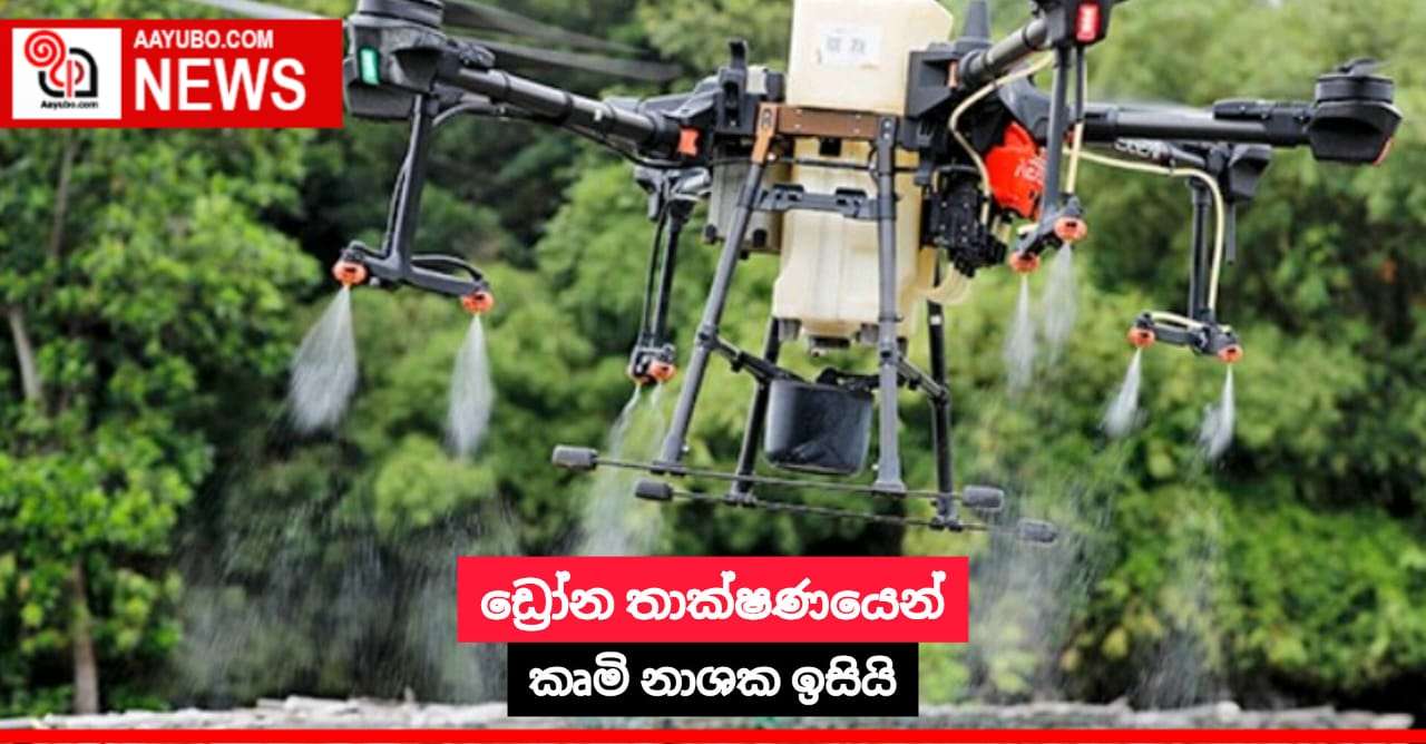ඩ්‍රෝන තාක්ෂණයෙන් කෘමි නාශක ඉසියි