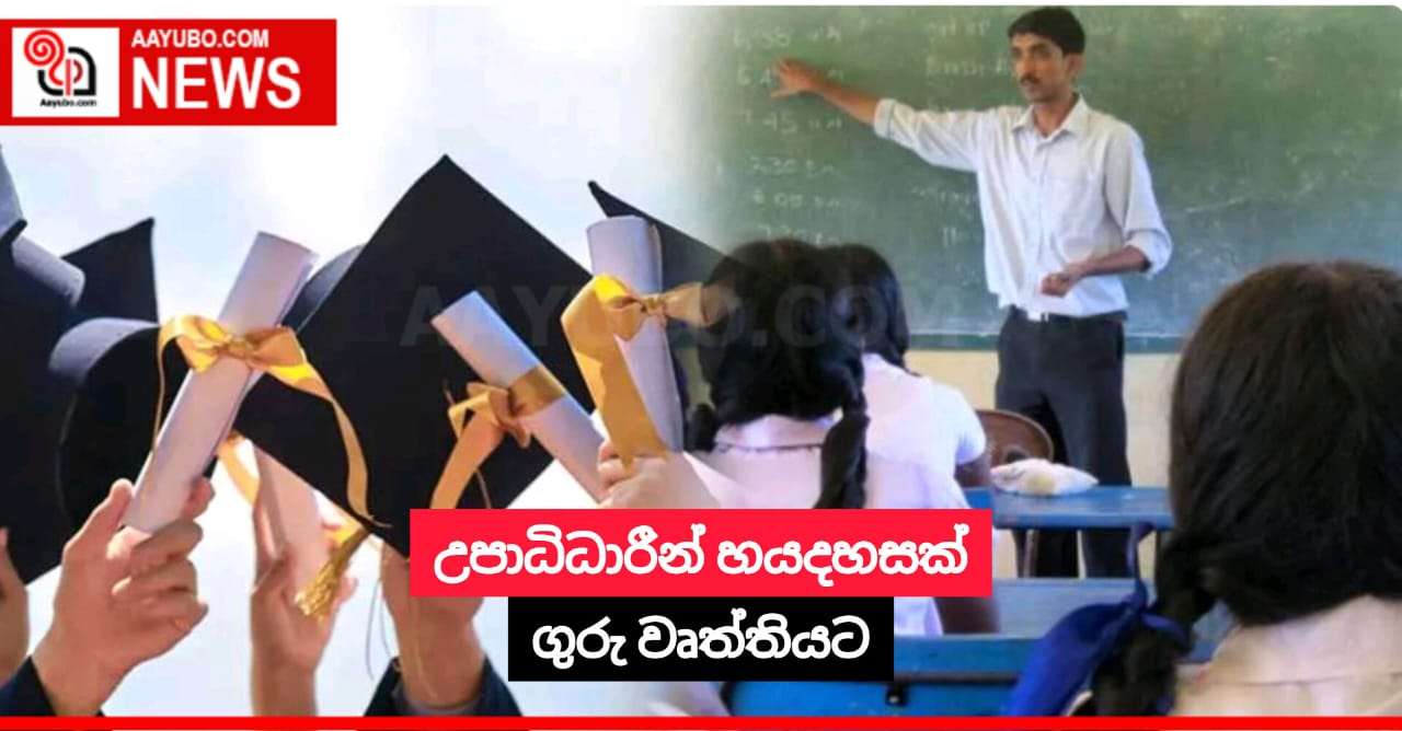 උපාධිධාරීන් හයදහසක් ගුරු වෘත්තියට