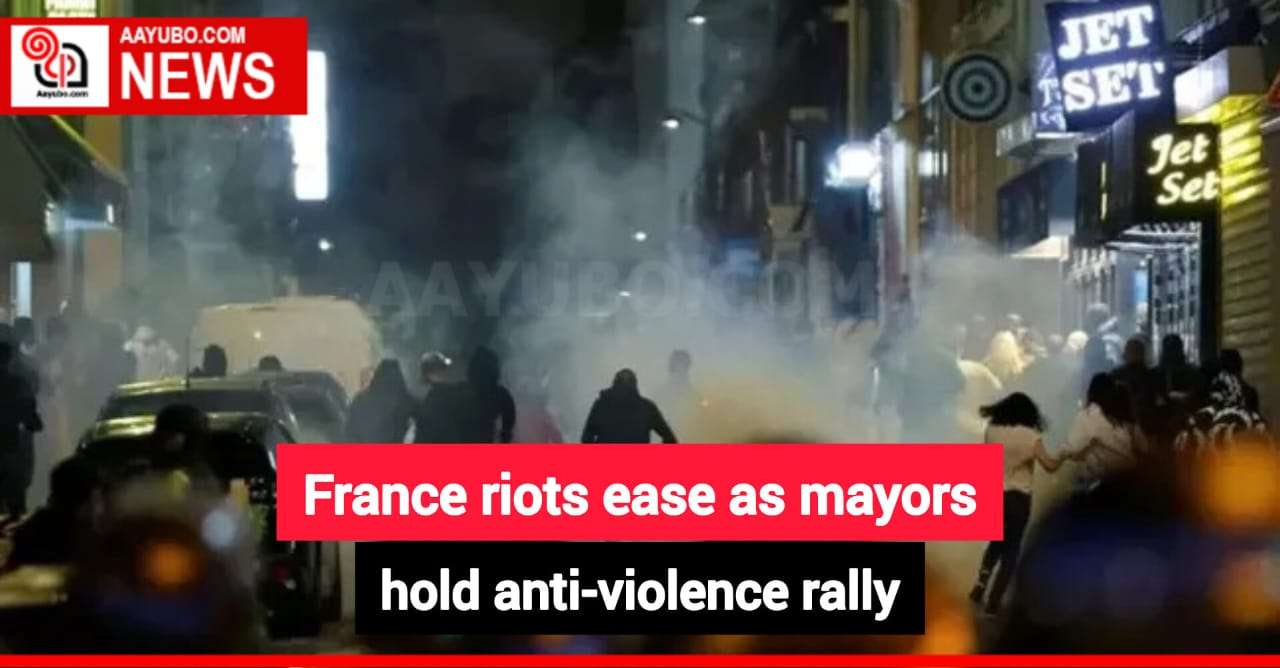 France riots ease as mayors hold anti-violence rally