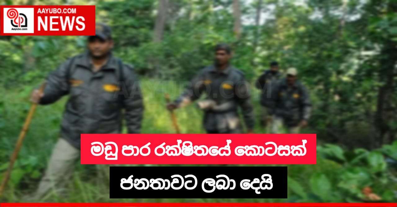 මඩු පාර රක්ෂිතයේ කොටසක් ජනසතු කරයි