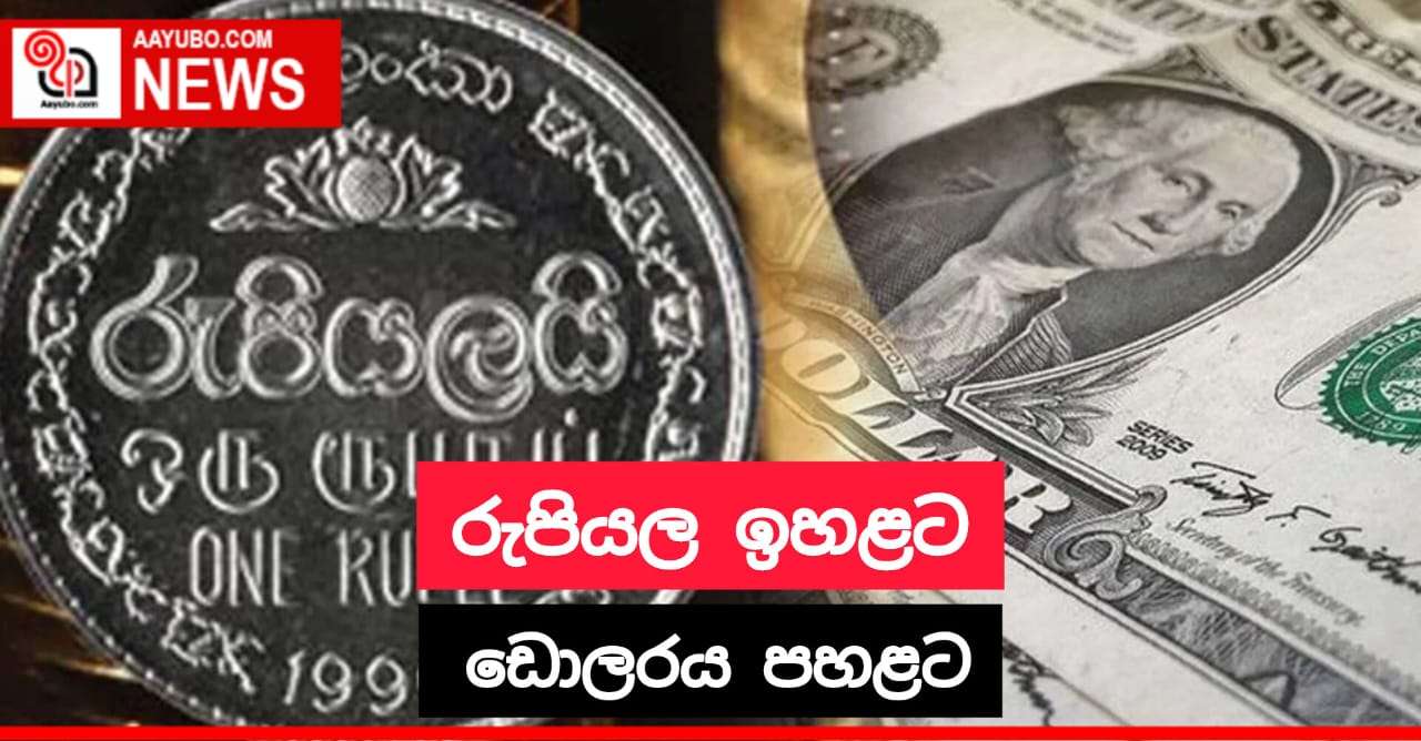 රුපියල ඉහළට ඩොලරය පහළට