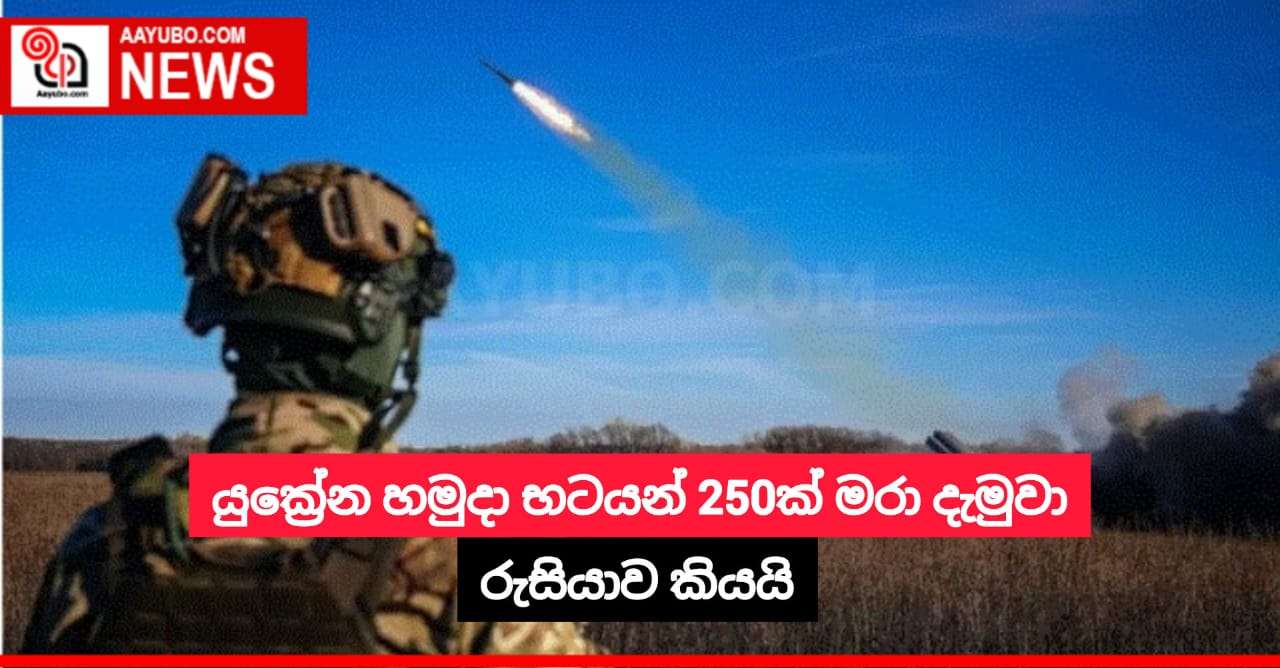 යුක්‍රේන හමුදා භටයන් 250ක් මරා දැමුවා - රුසියාව කියයි
