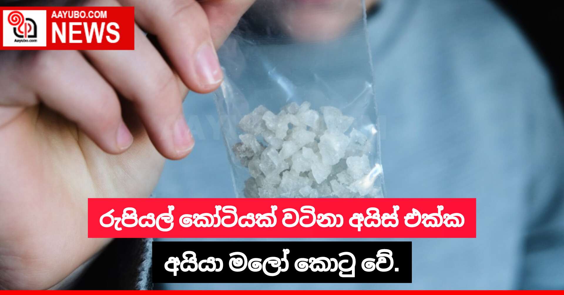 රුපියල් කෝටියක් වටිනා අයිස් එක්ක අයියා මලෝ කොටු වේ.