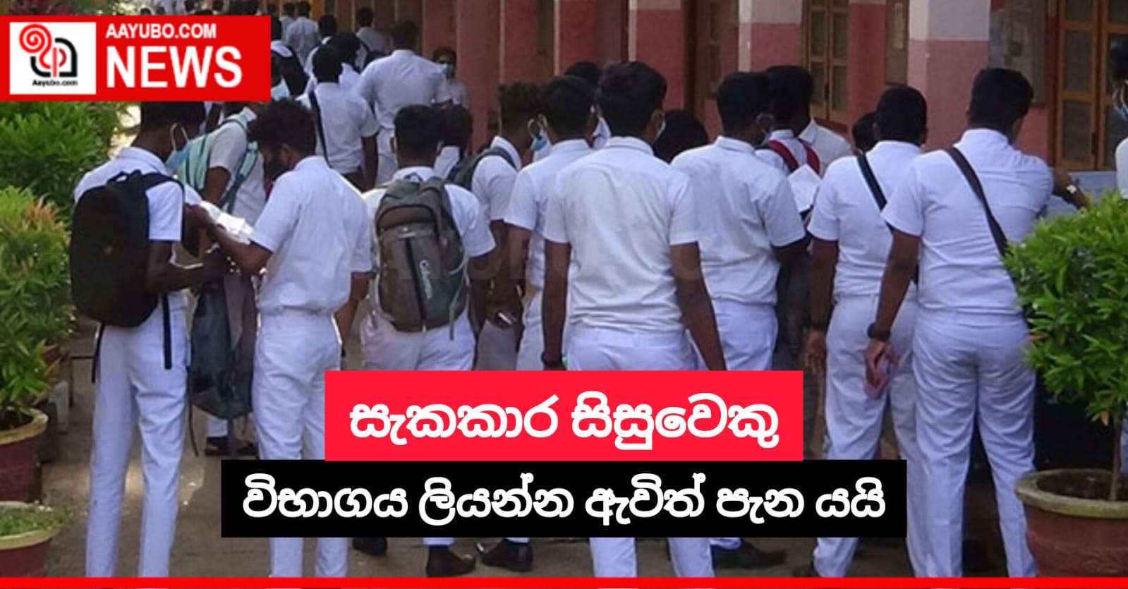 සැකකාර සිසුවෙකු විභාගය ලියන්න ඇවිත් පැන යයි