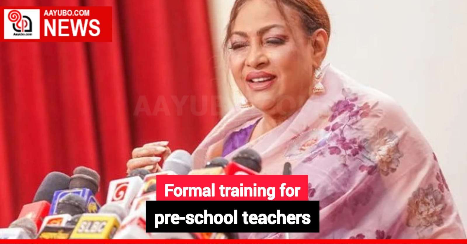 Formal training for pre-school teachers