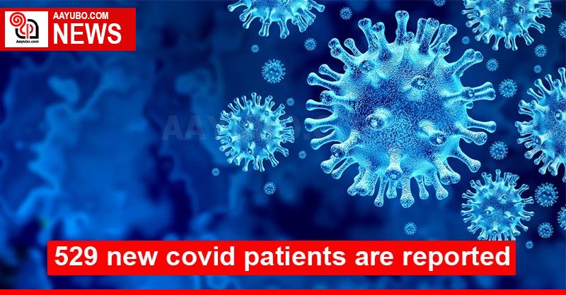 529 new covid patients are reported