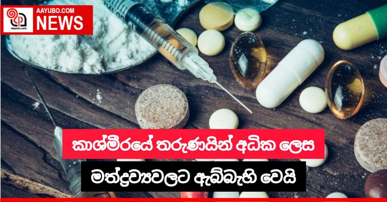 කාශ්මිරයේ තරුණයින් අධික ලෙස මත්ද්‍රව්‍යයට ඇබ්බැහි වෙයි