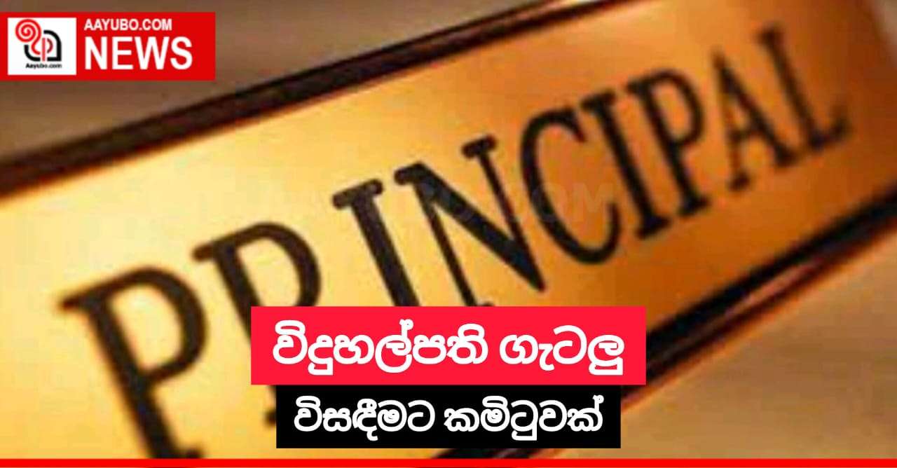 විදුහල්පති ගැටලු විසඳීමට කමිටුවක්