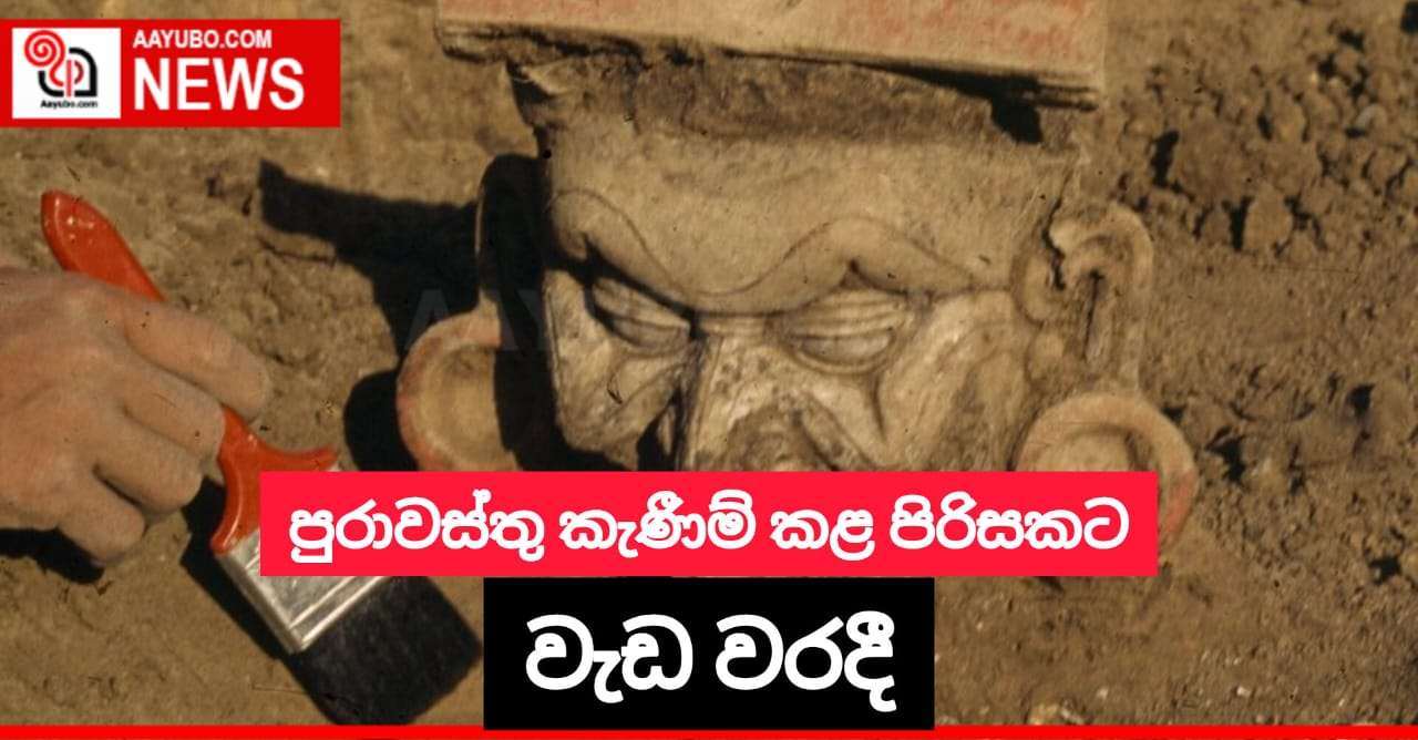 පුරාවස්තු කැණීම් කළ පිරිසකට වැඩ වරදී