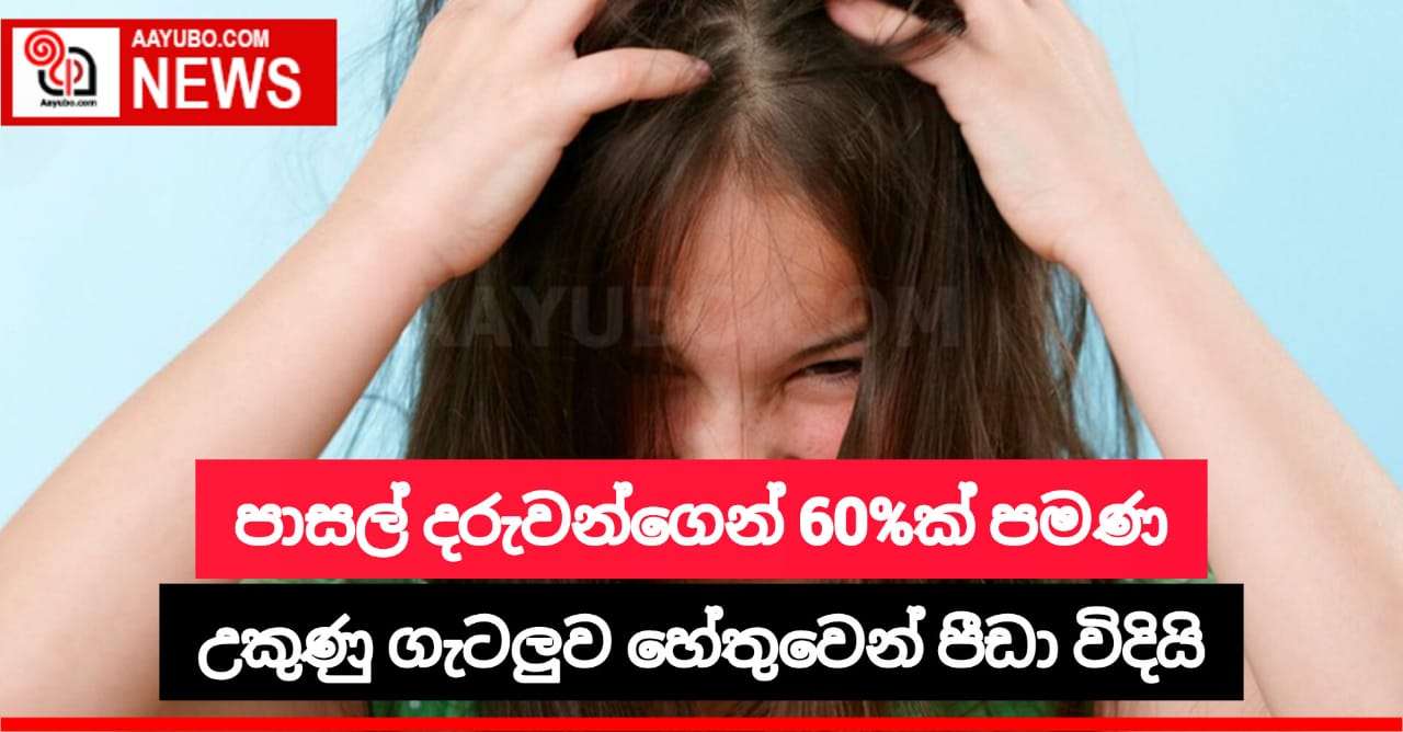 දරුවන් 60% ක් පමණ උකුණු ගැටලුව හේතුවෙන් පීඩා විඳියි