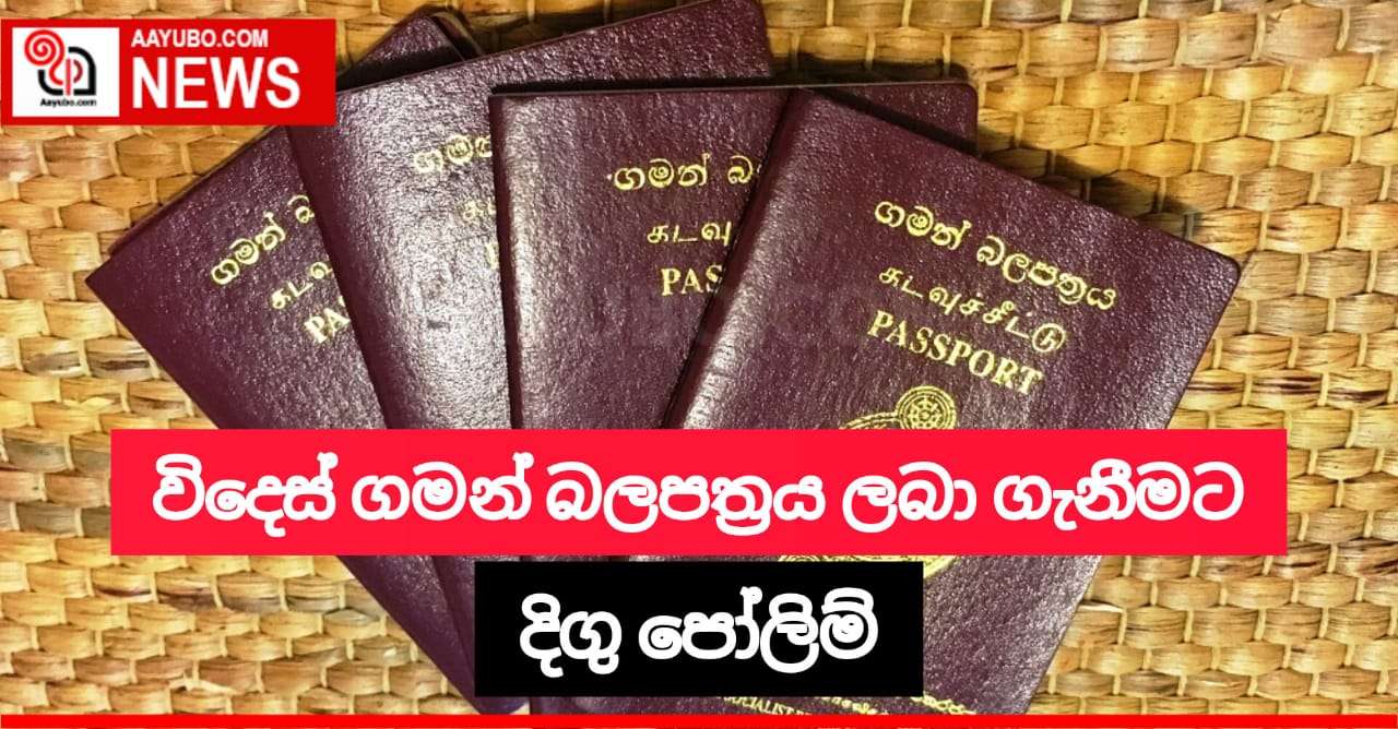 දෛනිකව 2,000 කට වැඩි පිරිසක් විදෙස් ගමන් බලපත්‍ර ලබා ගනී