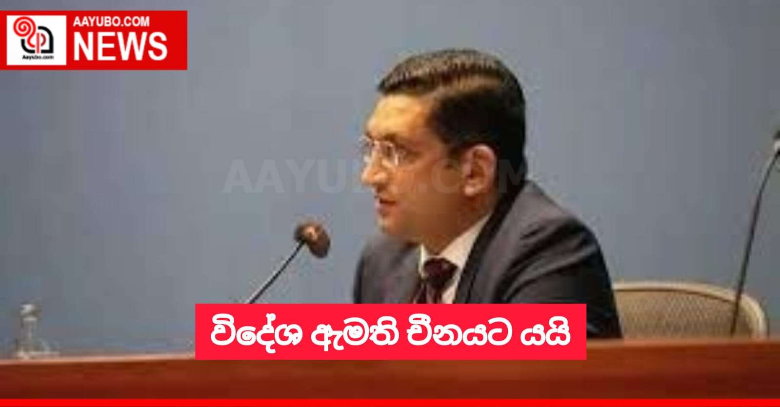 විදේශ ඇමති චීනයට යයි