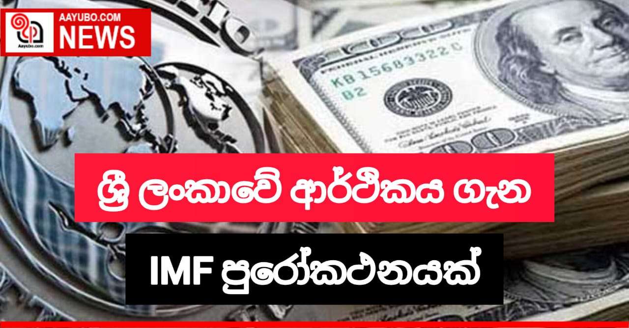 ශ්‍රී ලංකාවේ ආර්ථිකය ගැන IMF පුරෝකථනයක්