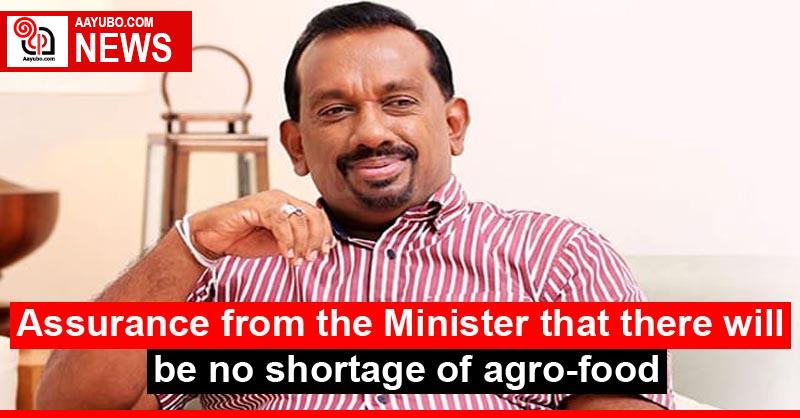 Assurance from the Minister that there will be no shortage of agro-food