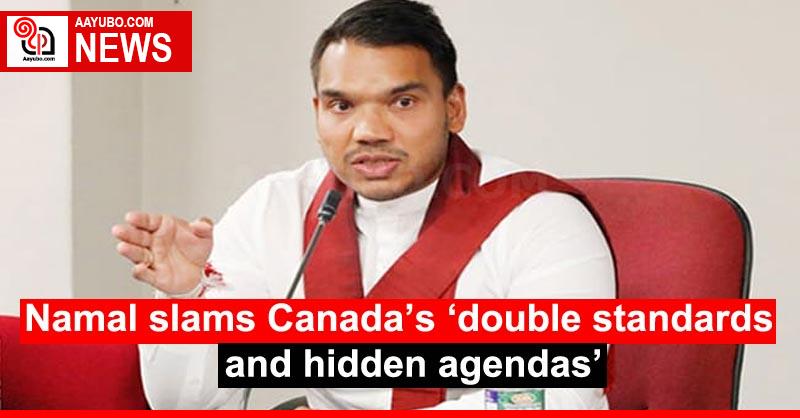Namal slams Canada’s ‘double standards and hidden agendas’