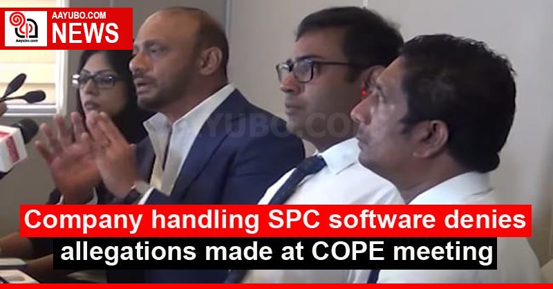 Company handling SPC software denies allegations made at COPE meeting
