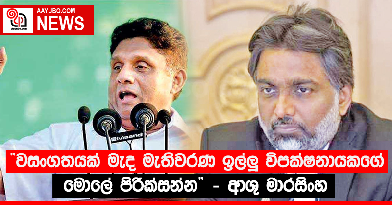 “වසංගතයක් මැද මැතිවරණ ඉල්ලූ විපක්ෂනායකගේ මොලේ පිරික්සන්න” - ආශු මාරසිංහ